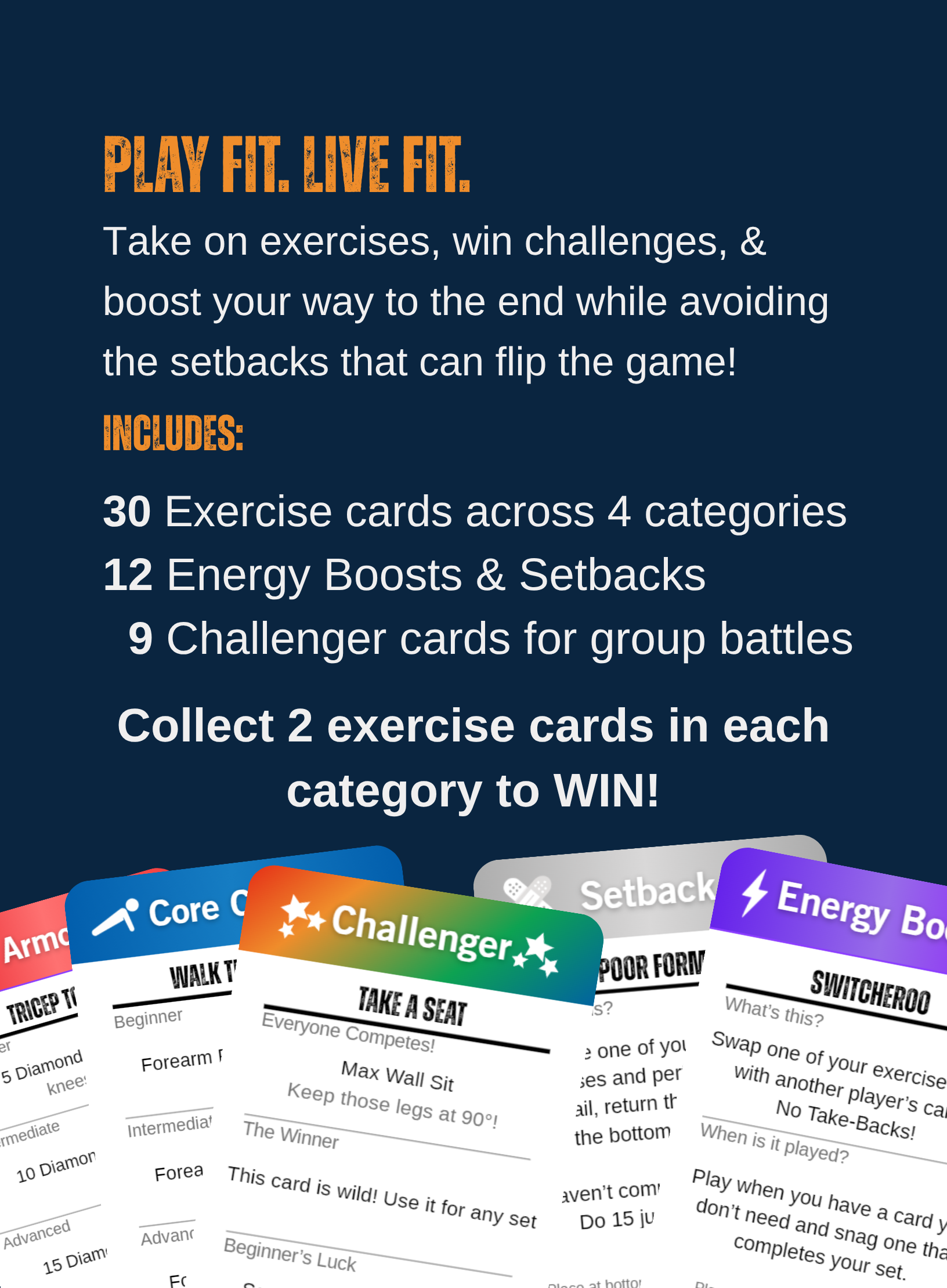 Flip'n Fit Card Game Back