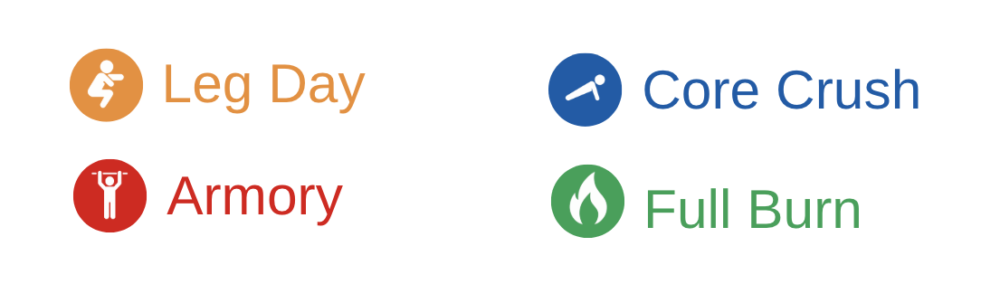 Exercise Categories